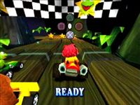 une photo d'Ã©cran de Muppet RaceMania sur Sony Playstation